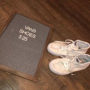 Vans High Top white shoes